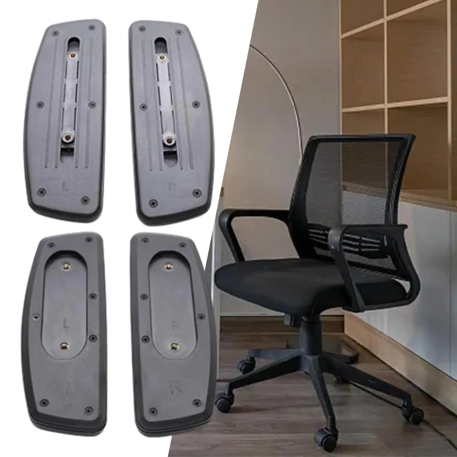 Accoudoirs de remplacement pour chaise de bureau, 2 pièces, avec trou de montage, Installation facil