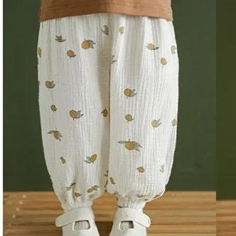 Nouveau créateur impression pantalon bébé unisexe mignon sarouel en plein air enfant en bas âge fill