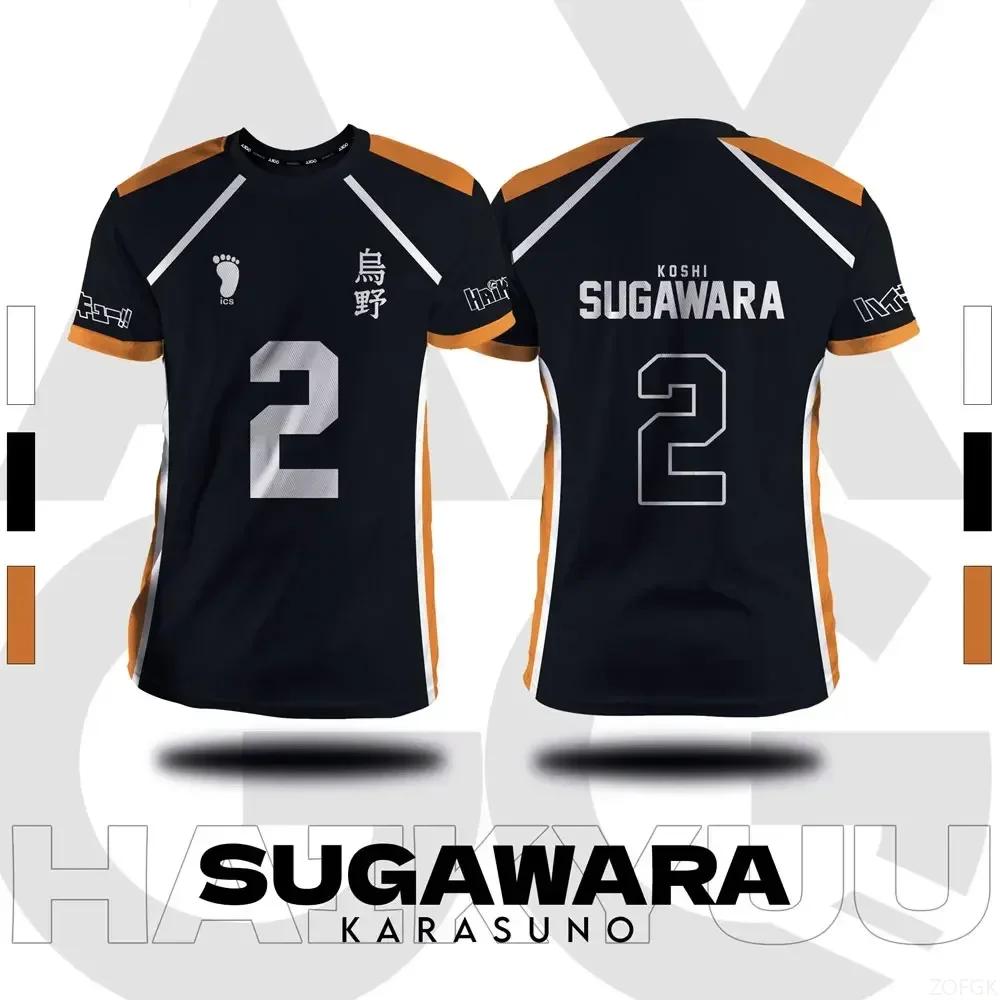 Haikyuu Fukurodani Hinata dessin animé Cosplay hommes maillot été à manches courtes enfants t-shirt