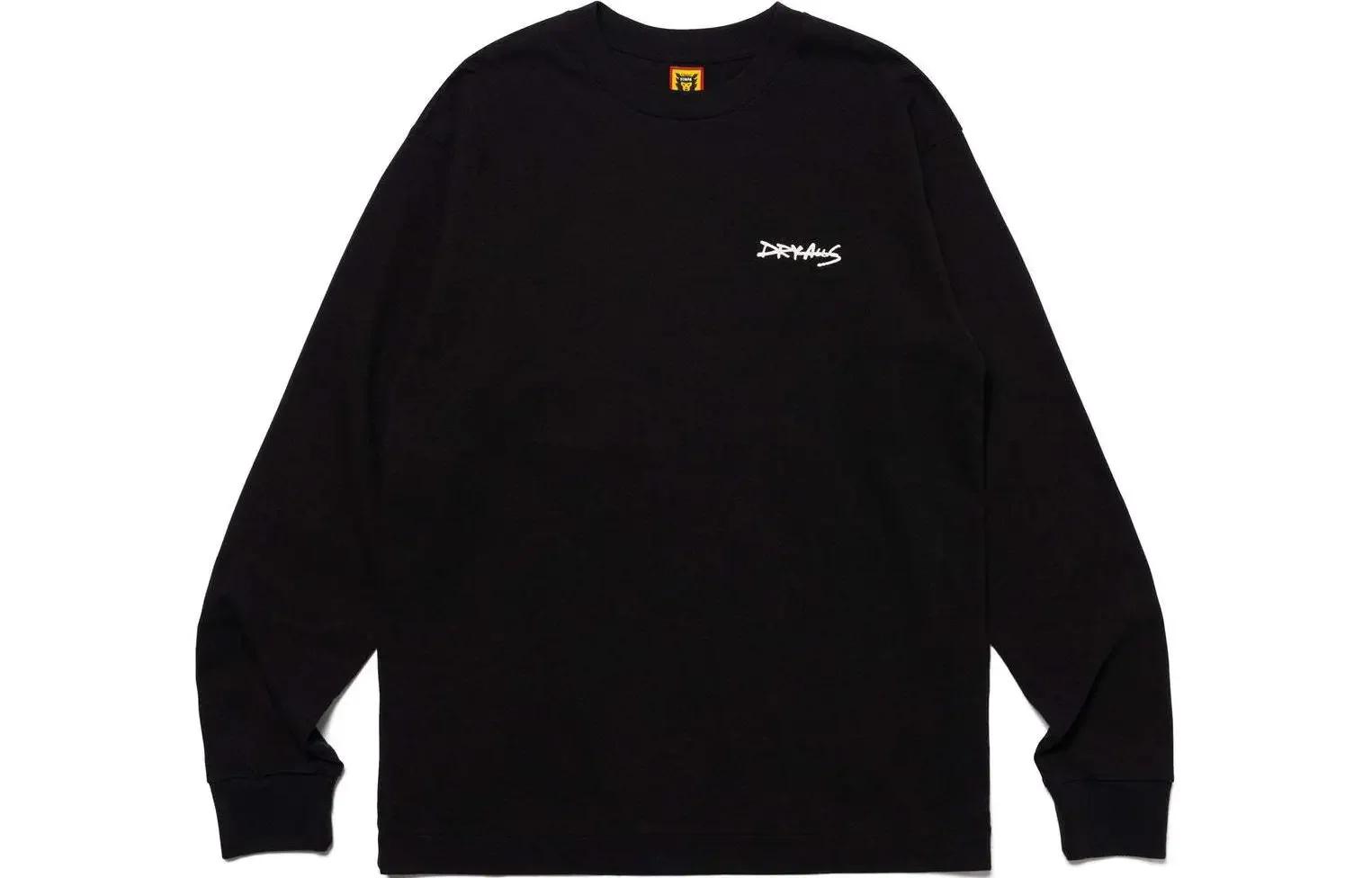 T-shirt à manches longues à col rond avec impression au dos HUMAN MADE SS24, sweat-shirt unisexe en
