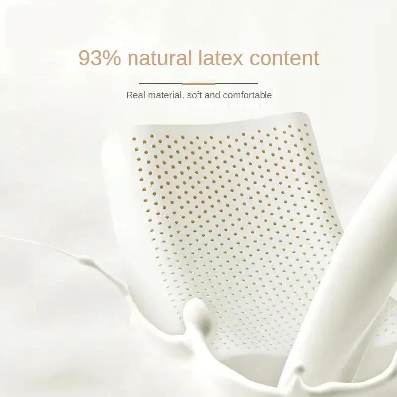 Oreiller cervical en latex naturel thaïlandais 93% pour la colonne vertébrale, pour la maison, adult