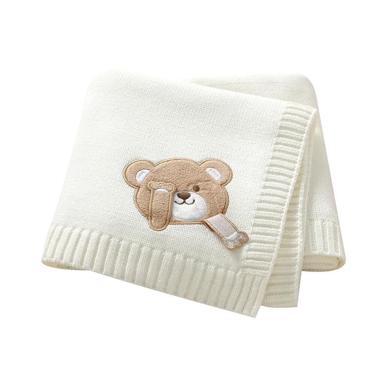 Couvertures pour bébé 90x70cm tricot nouveau-né garçons filles poussette pépinière berceau lange d'e