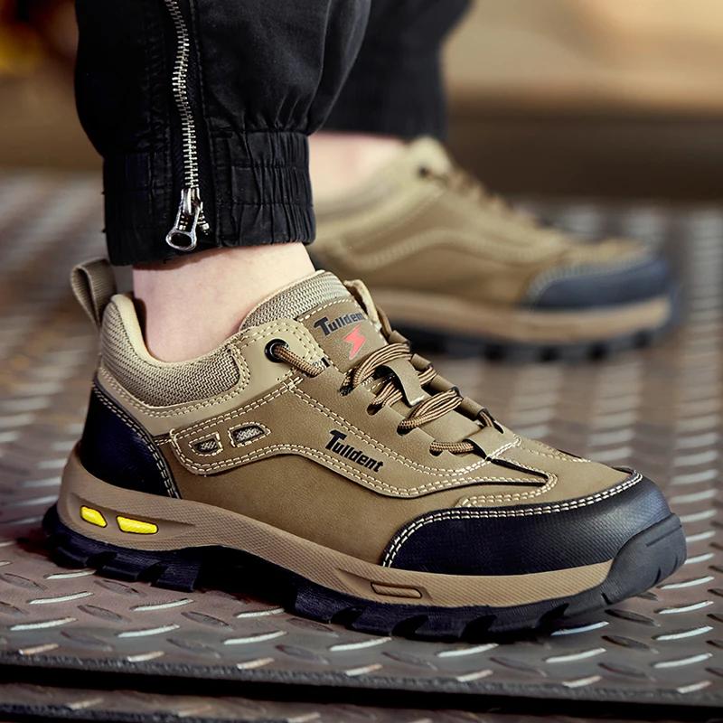 Chaussures de sécurité de travail pour hommes, bottes de sécurité Anti-écrasement, Anti-perforation,