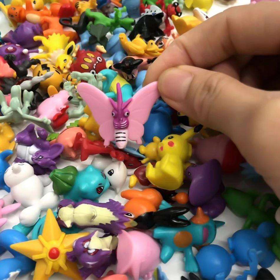 Figurines d'action Pokémon pour enfants, mini figurines non répétitives, jouet modèle Pikachu, poupé