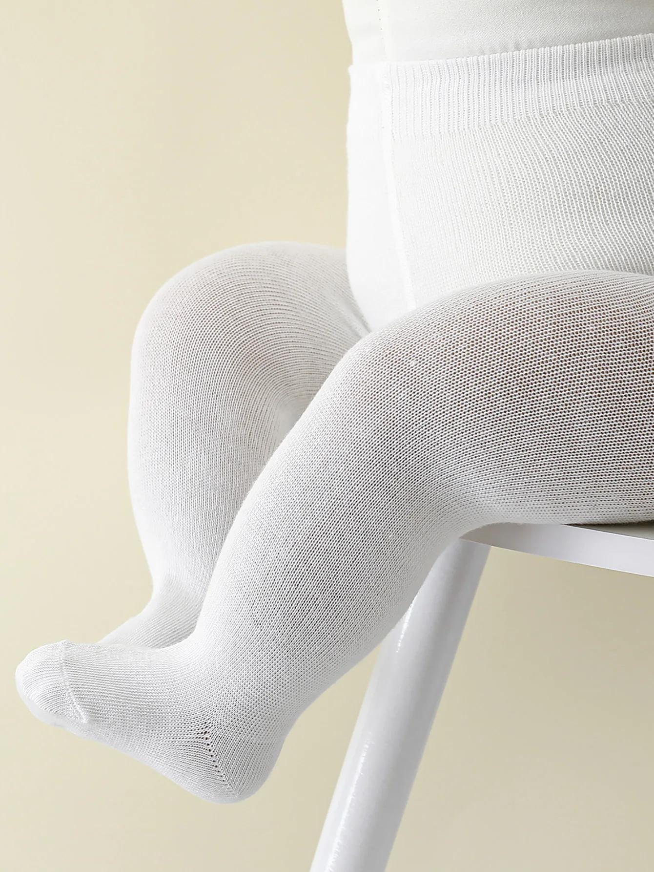 Nouveau bébé filles collants nouveau-né taille élastique couleur unie bas Slim Fit chaussettes colla