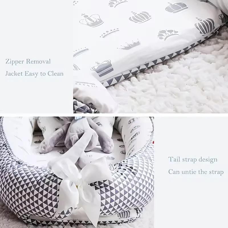 Nid de lit pour bébé, couffin pour nouveau-né, avec clôture, pare-chocs, berceau pour bébé, pour un