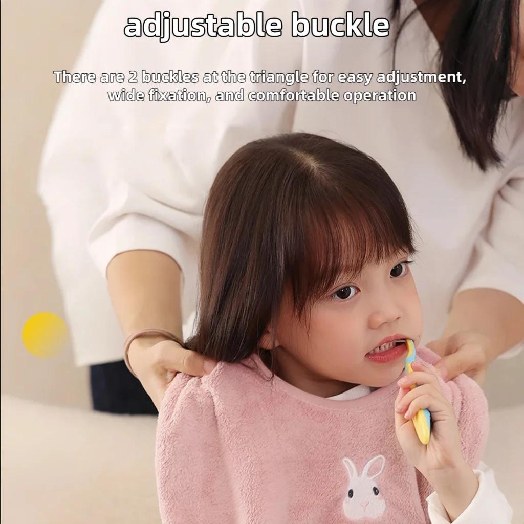 Bavoir de toilettage pour enfants, 0 agent fluorescent, serviette douce et respectueuse de la peau,