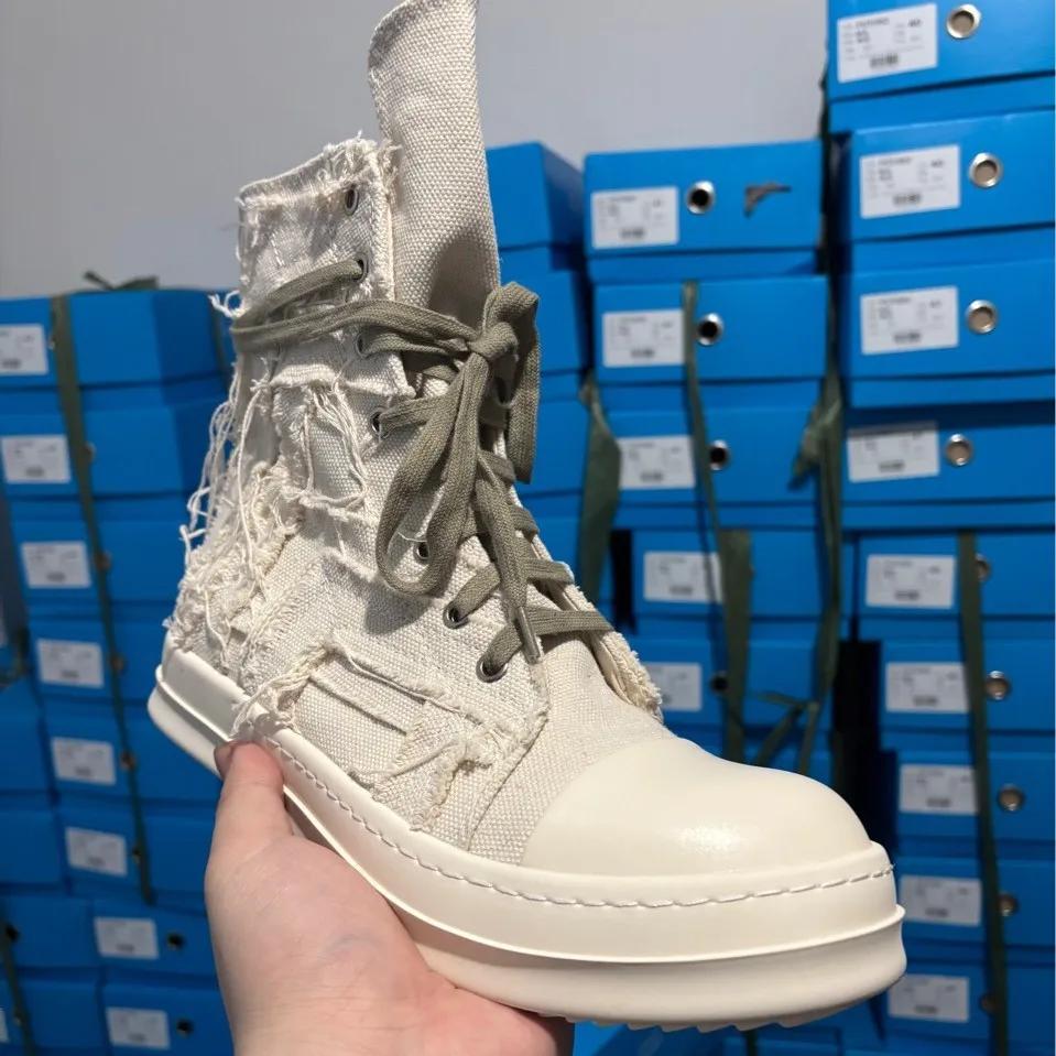 Chaussures d'été décontractées à semelles épaisses pour hommes, baskets montantes respirantes à lace