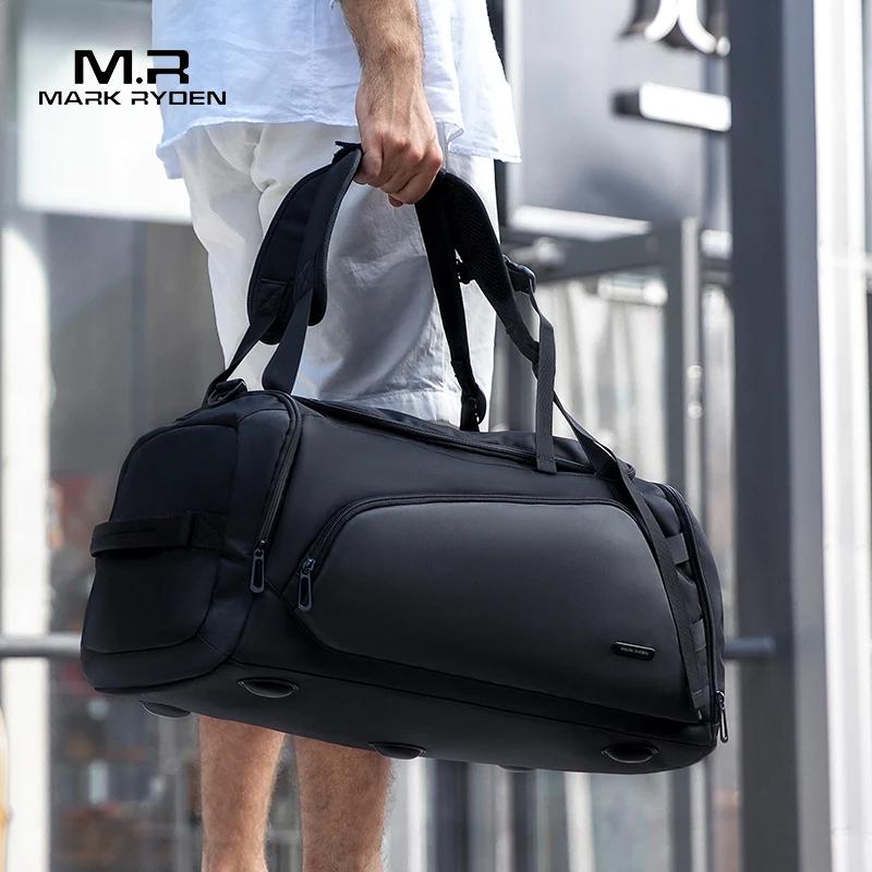 Sac de voyage Mark Ryden pour homme, sac à main noir, imperméable, grande capacité, sac de voyage mu