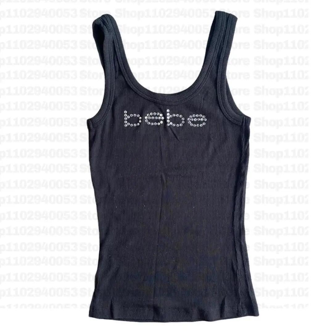 Débardeur Vintage sans manches avec lettres imprimées, haut court de personnalité, Slim, Streetwear,