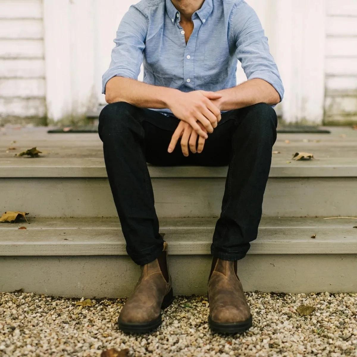 Bottes décontractées à la mode pour hommes, semelle extérieure confortable et Durable, chaussures de