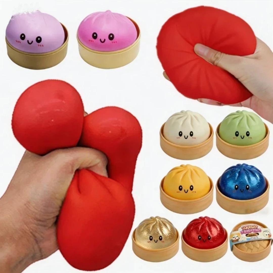Jouet géant Squishies en forme de boulette, boulette scintillante à remontée lente, jouet anti-stres