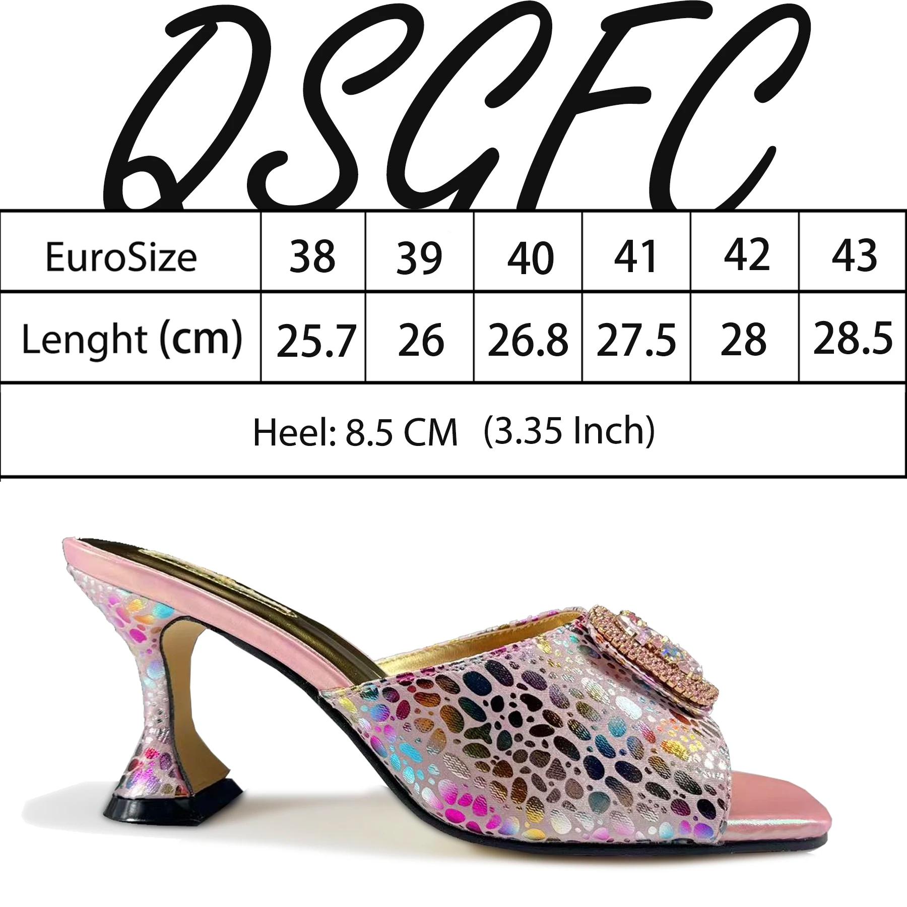 Chaussures et sacs au Design de mode italien, ensemble assorti, talons hauts à bout ouvert, strass d