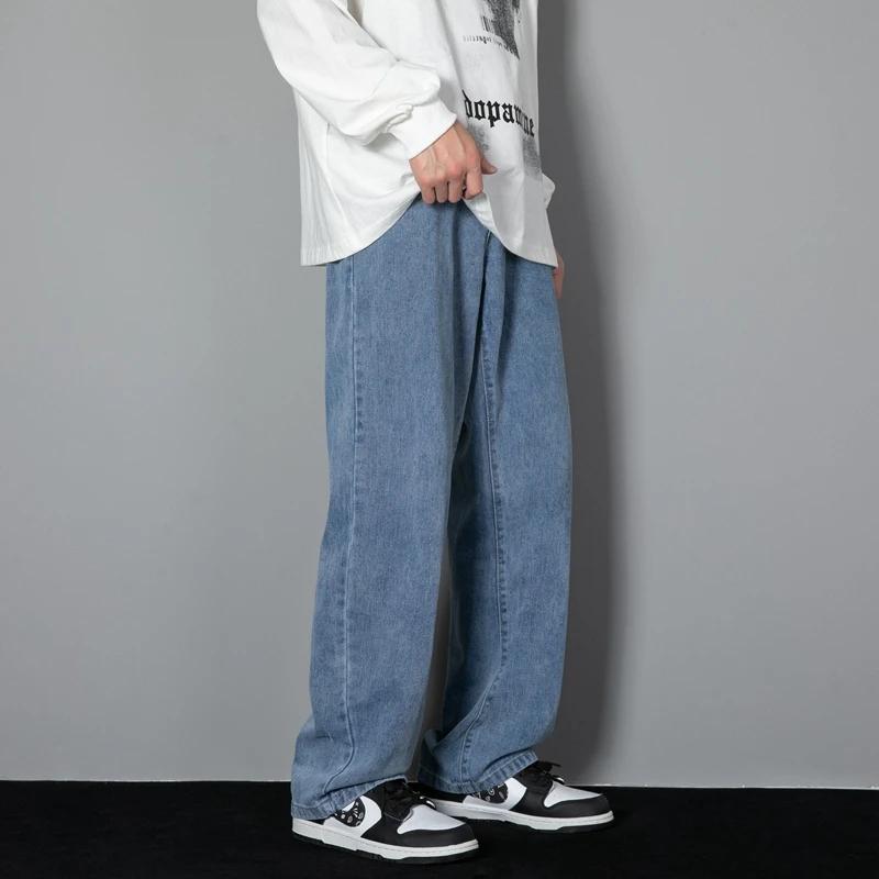 Nouveau Jean Long Décontracté Coréen pour Homme 2026 – Coupe Droite Classique en Denim, Jambes Large