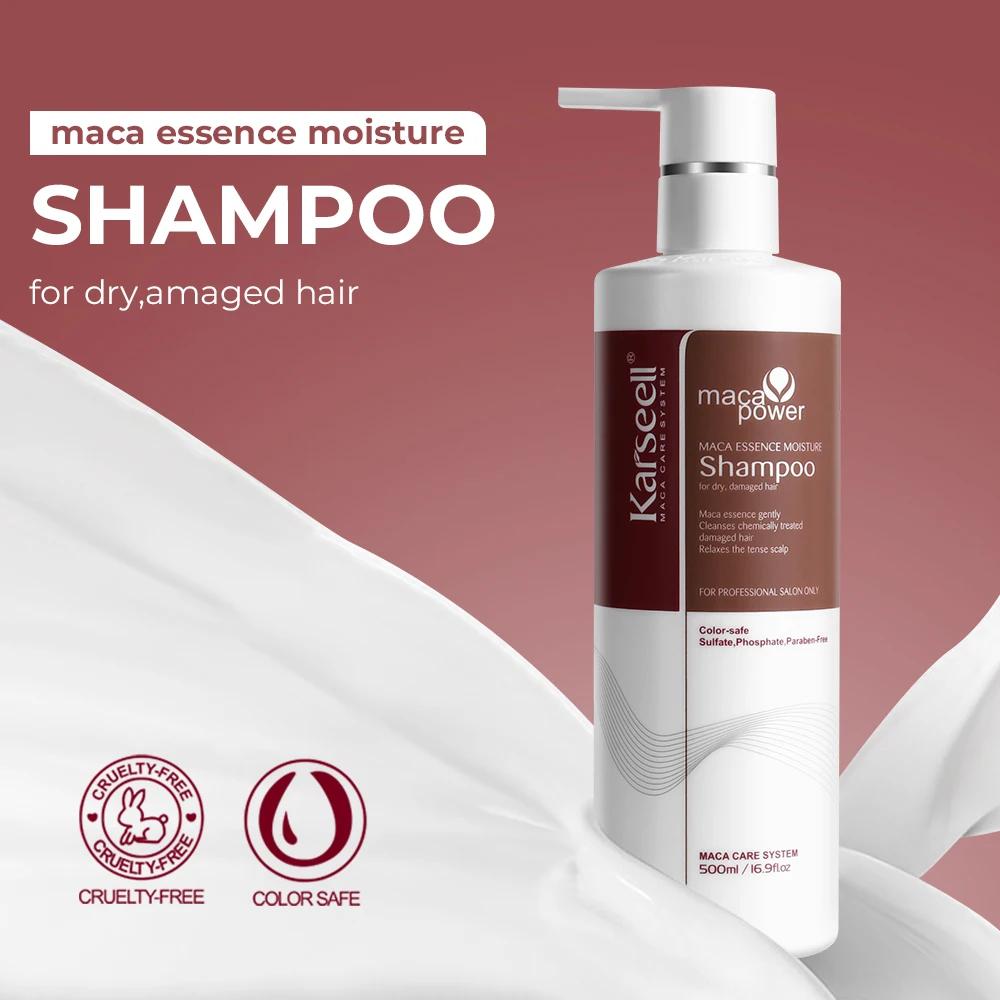 Original Karseell 500ml shampooing hydratant huile d'argan shampooing lisse hydratant ensemble de so