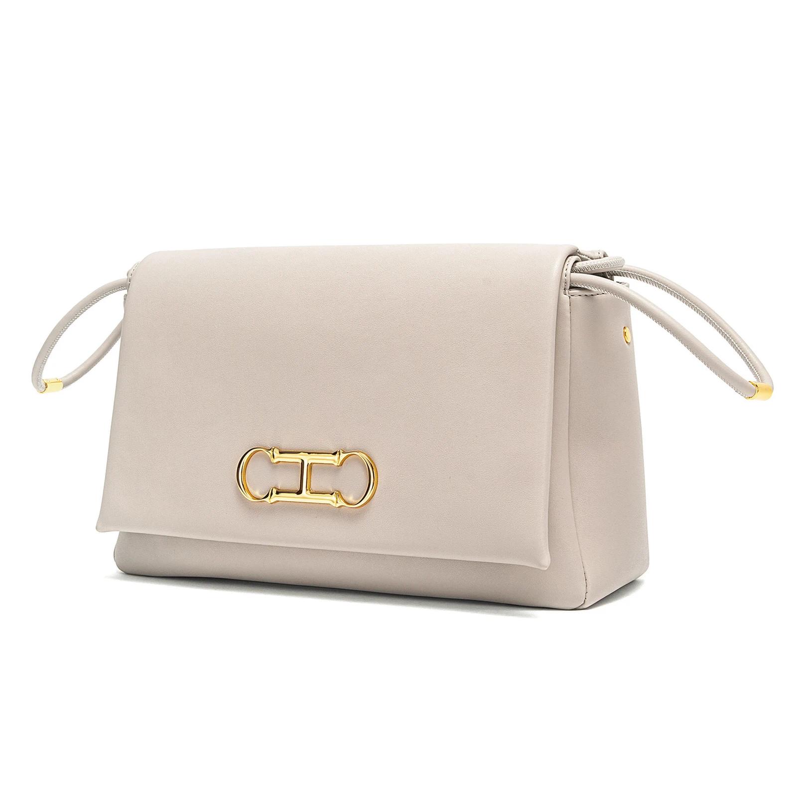 CHCH – sac à main pour chambre simple pour femmes, sac à main beige à rabat pour les déplacements qu