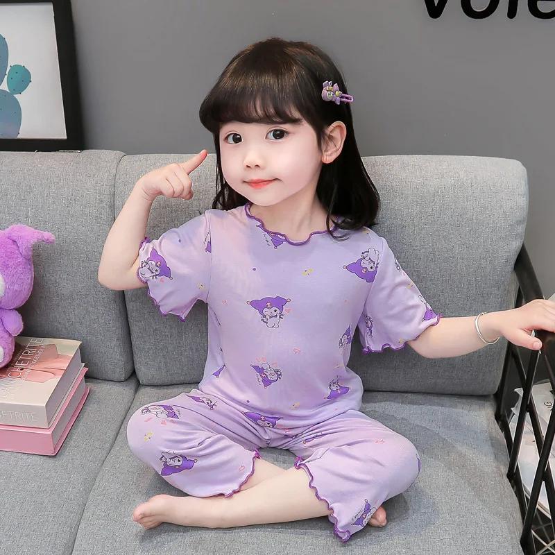 Ensemble de pyjama en coton pour bébé, vêtements de nuit pour enfant en bas âge, vêtements d'intérie