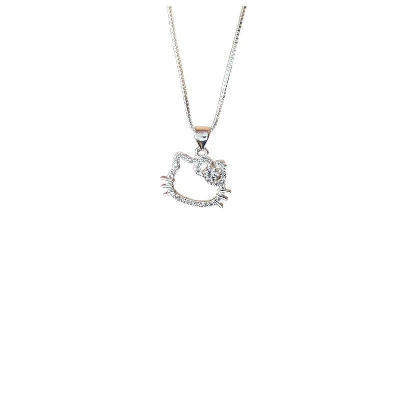 Collier Kawaii Hello Kitty : pendentif mignon en forme de chaîne de clavicule – bijoux élégants et s