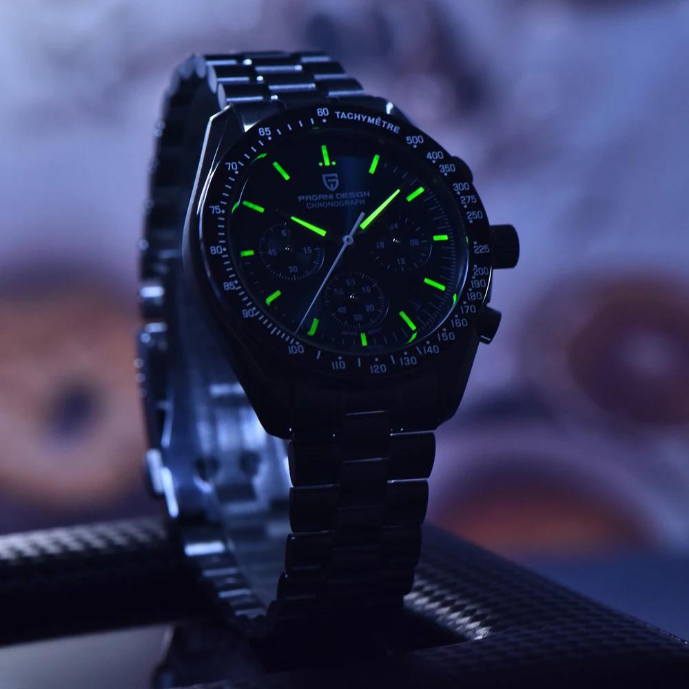 Nouvelle Montre Homme PAGANI DESIGN Moon V6 2026, Montre à Quartz de Luxe pour Homme, Chronographe V