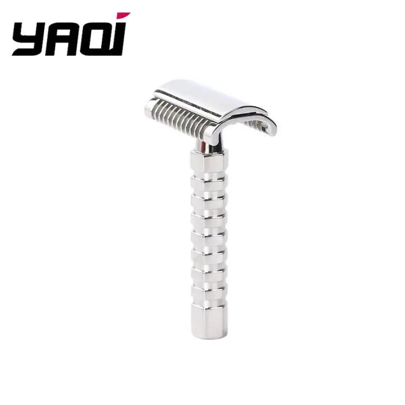 Yaqi Duomo rasoir de sécurité en acier inoxydable avec une écart de lame de 0.70MM longueur de poign
