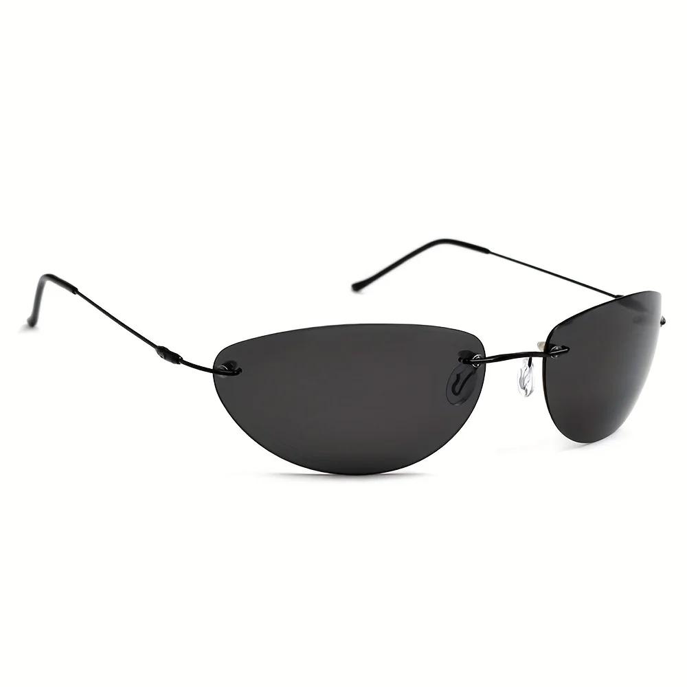 Mise à niveau Cool Matrix Smith Style lunettes De soleil polarisées ultralégères sans monture hommes