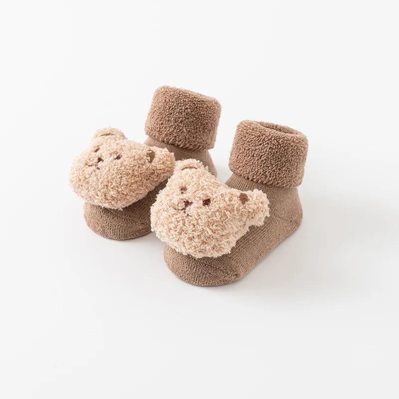 Chaussettes coordonnantes en coton doux pour bébé, chaussettes épaisses pour enfants, nouveau-né, to