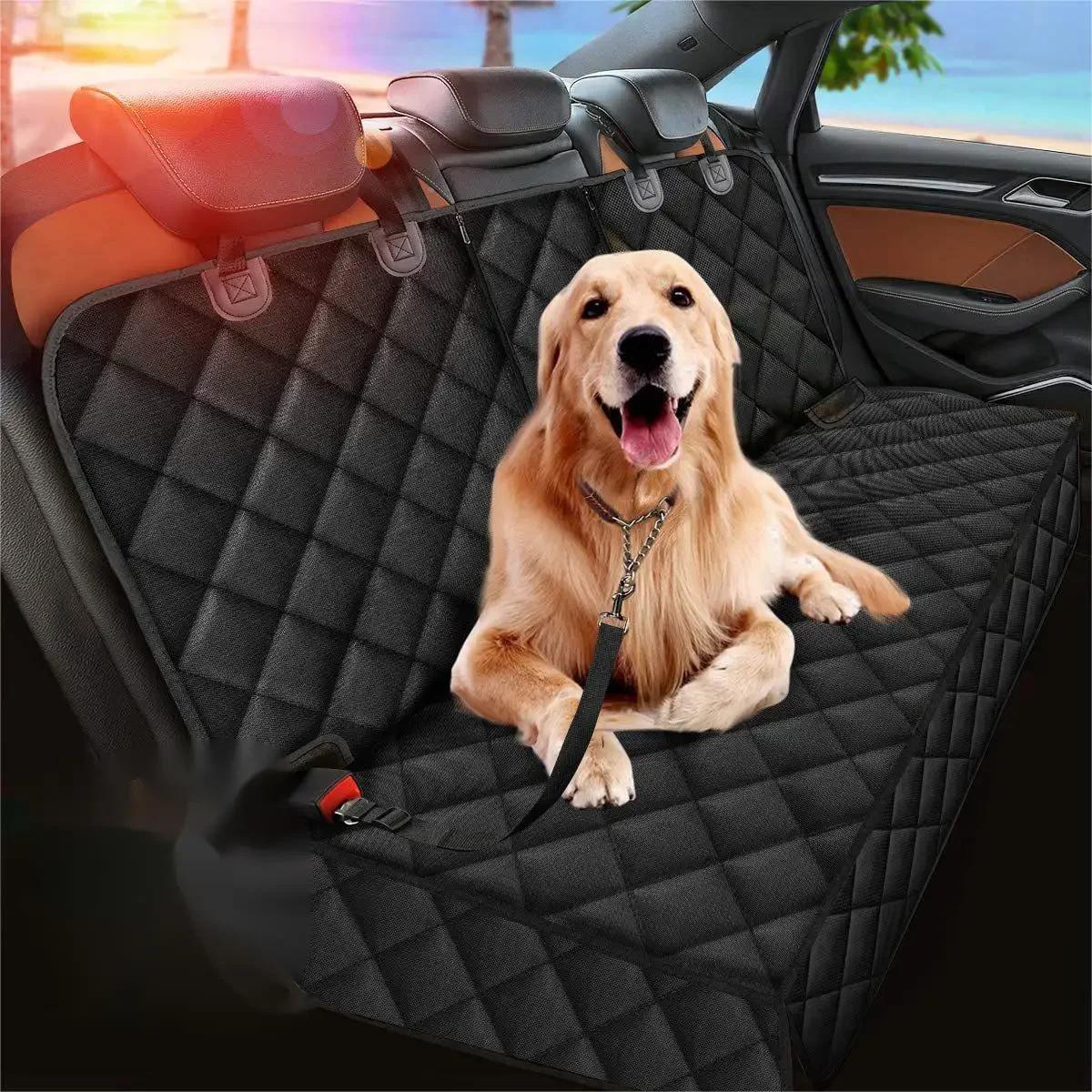 Housse de protection pour siège arrière de voiture pour chien, imperméable, résistante à la saleté,