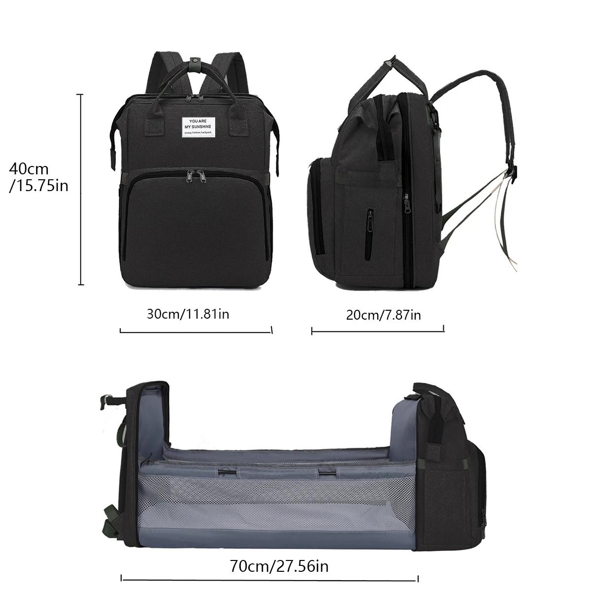 Sac de maman pliant léger portable lit de berceau pliant sac à dos de bébé de grande capacité sac de