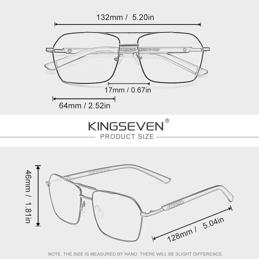 Lunettes anti-lumière bleue KINGSEVEN pour hommes/femmes, accessoire pour téléphone et ordinateur, b