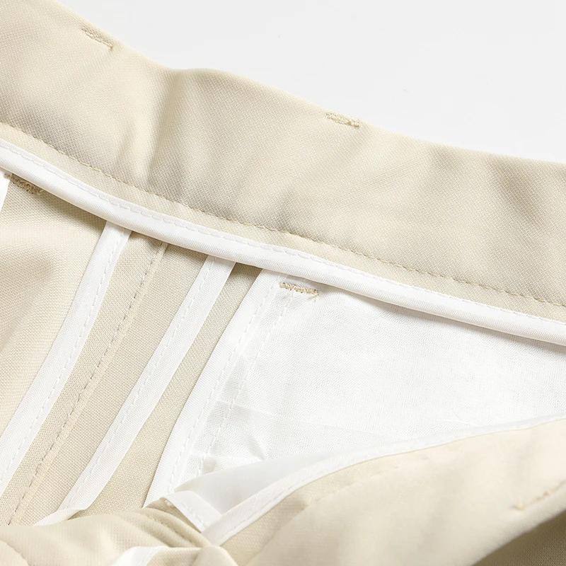 Pantalon d'été pour hommes, fin, droit, extensible, décontracté, sans Trace, sans repassage, tissu s