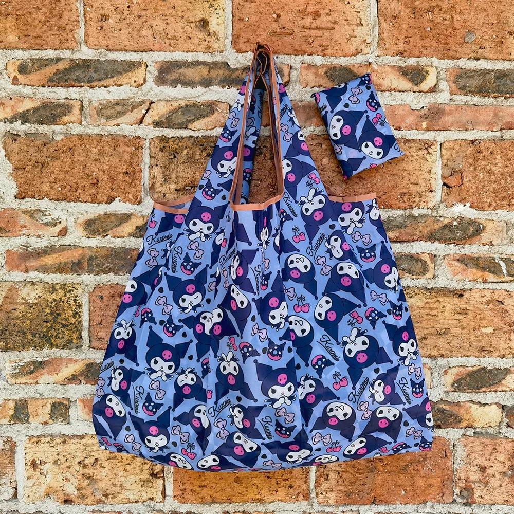 Nouveau sac de courses pliable portable Hello Kitty, grand sac écologique, grand sac à provisions, s
