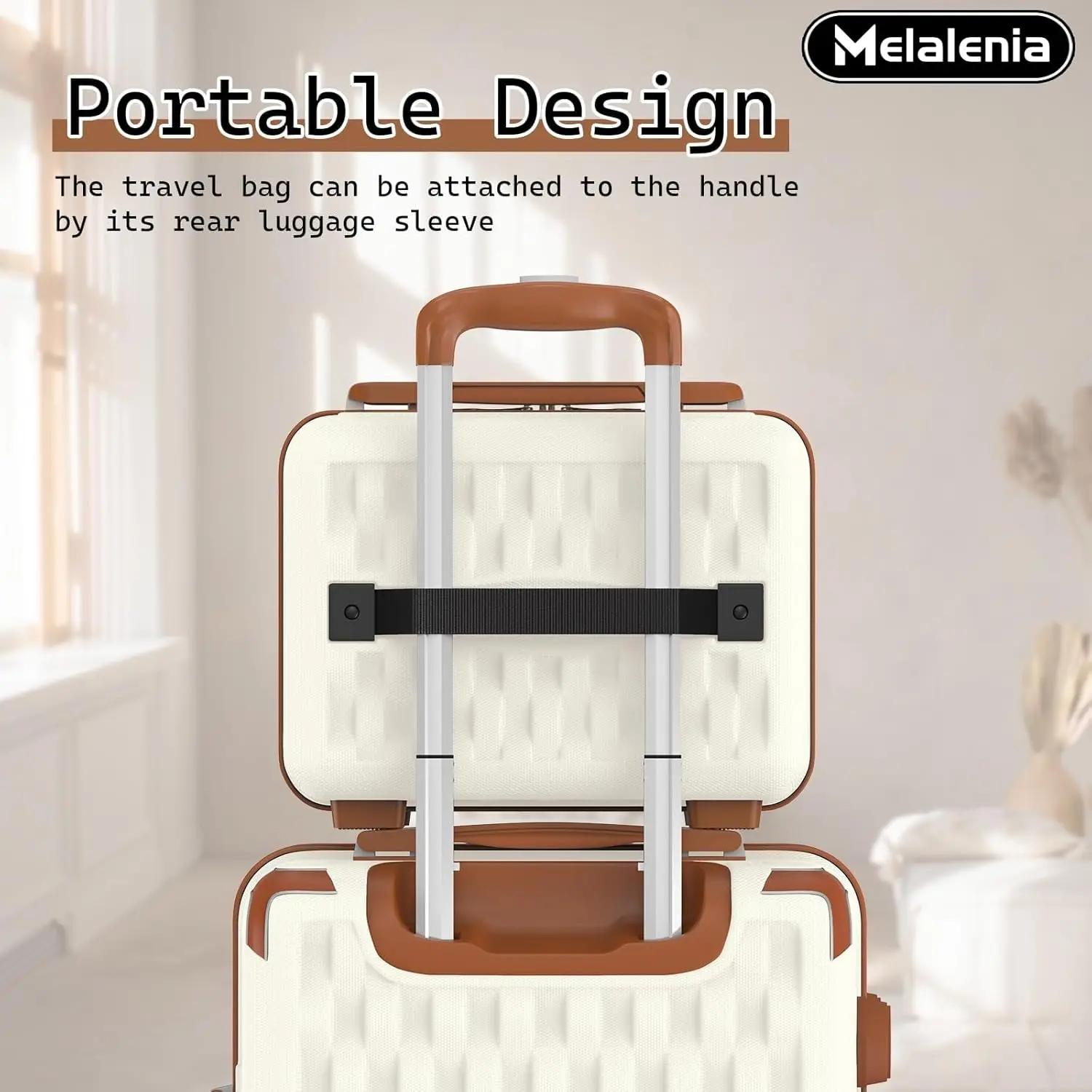 Ensemble de bagages légers et durables de 7 pièces, valise de voyage familiale avec serrure TSA et r