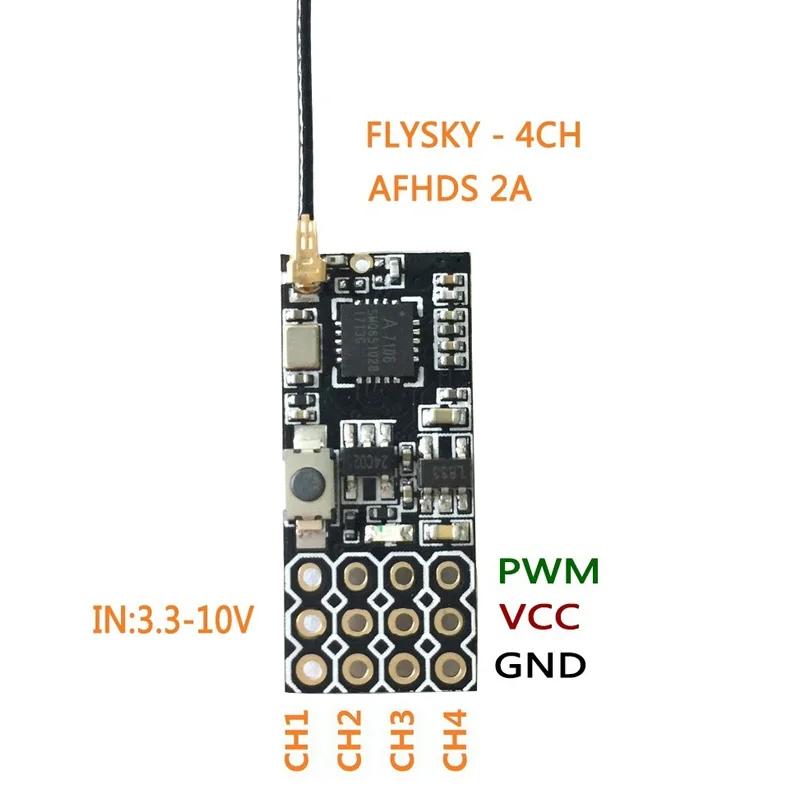 FS2A 4CH AFHDS 2A Mini récepteur Compatible sortie PWM pour émetteur Flysky i6 i6X i6S/FS-i6 FS-i6X