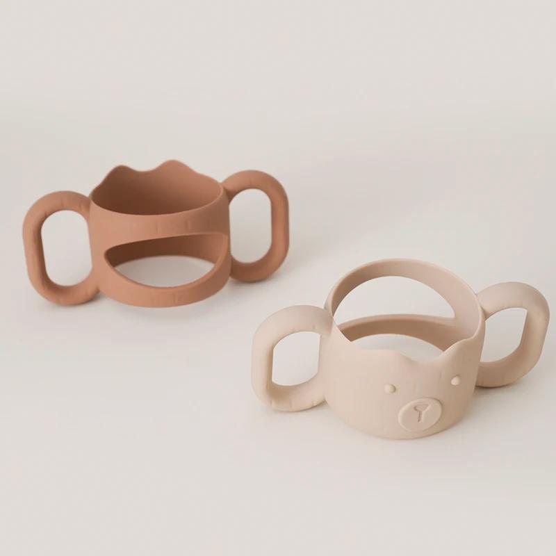 Poignées de biberon en Silicone, porte-biberon en paille étroit, aide à tenir la biberon, ajustement