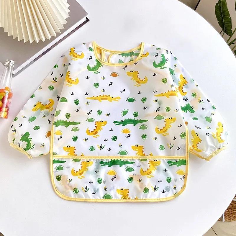 Bavoirs pour bébés de 0 à 3 ans, mignon, coloré, dessin animé, imperméable, pour manger, enfants, de