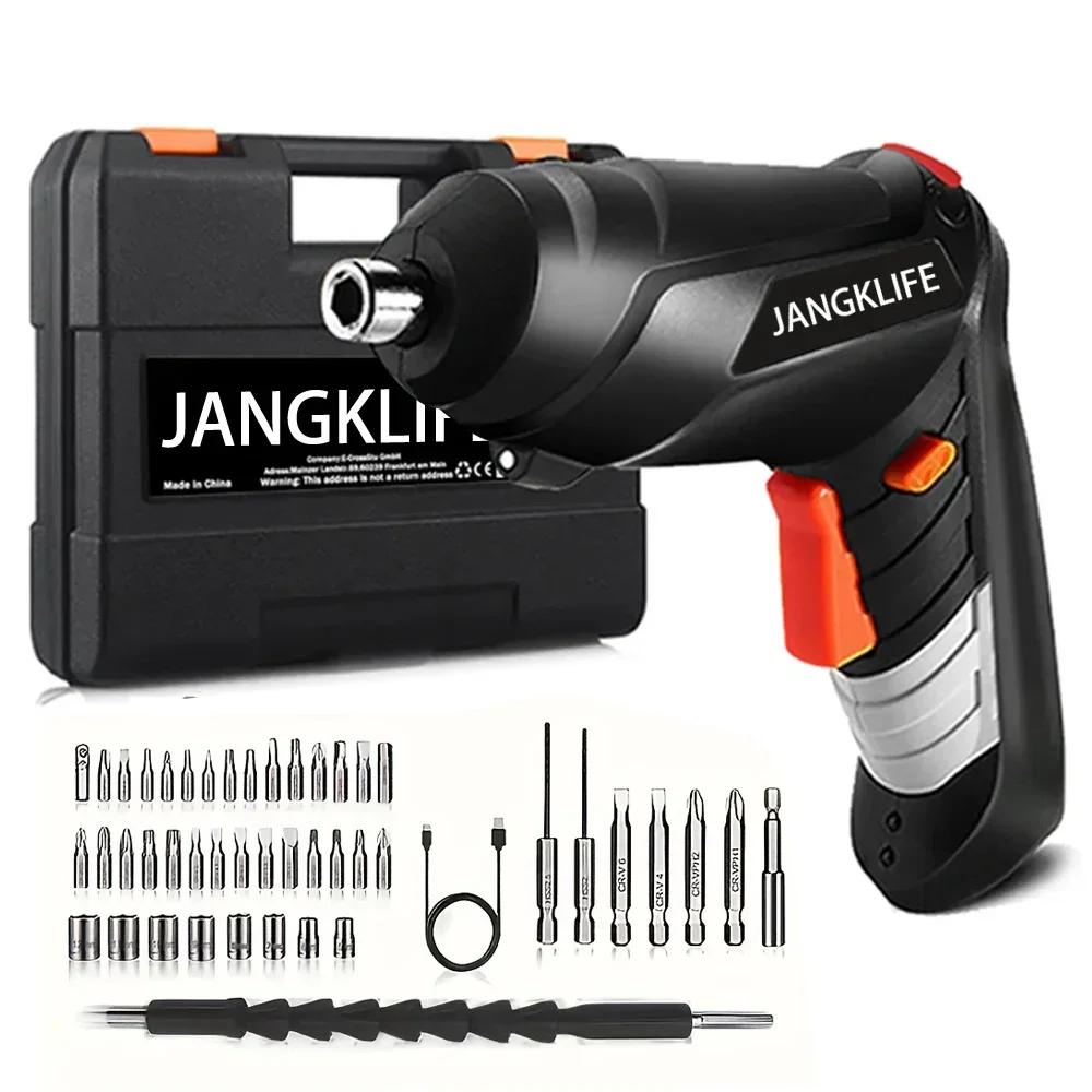 JANGKLIFE tournevis électrique batterie tournevis sans fil Rechargeable puissant Impact tournevis sa