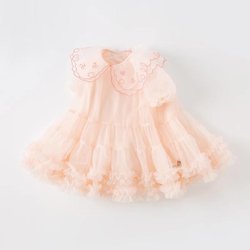 Robe de princesse en maille pour enfants, robes de bébé pour enfants, charme d'irritation, mode douc