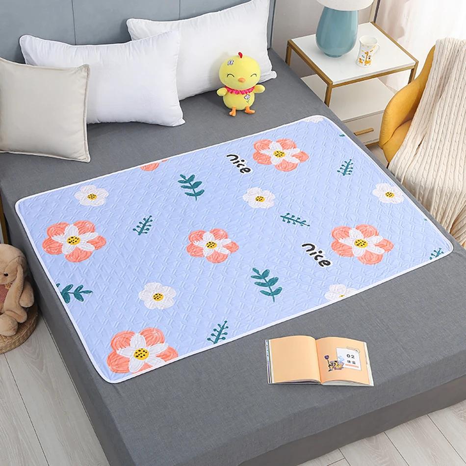 Tapis à couches en forme de cœur Dino, 80x120cm, 4 couches, imperméable, lavable, matelas à langer p