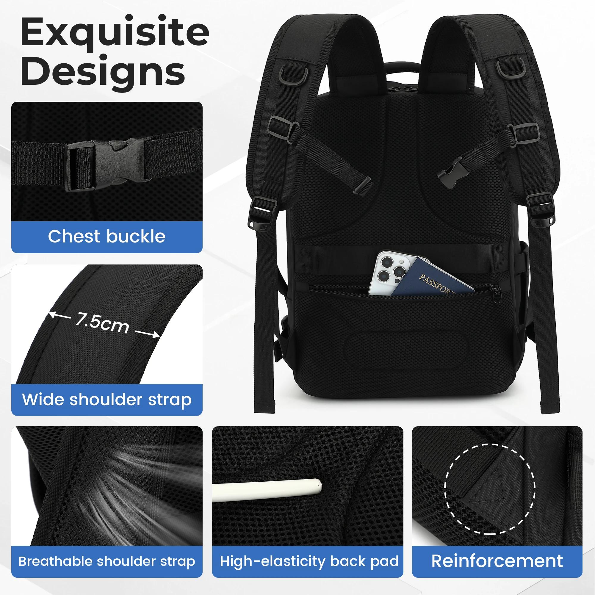 Ryanair 40x30x20 sac de cabine à bagages, 40x30x20 sac hommes femmes 15.6 pouces pochette d'ordinate