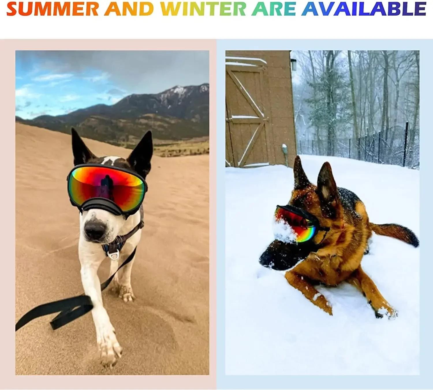 ATUBAN lunettes pour chien lunettes pour animaux de compagnie Anti UV forte résistance aux chocs rég