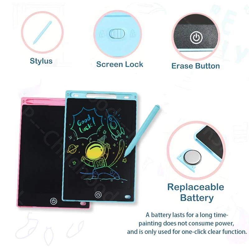 Planche à dessin LCD 8.5 pouces, tablette d'écriture pour enfants, garçon et fille, jouets éducatifs