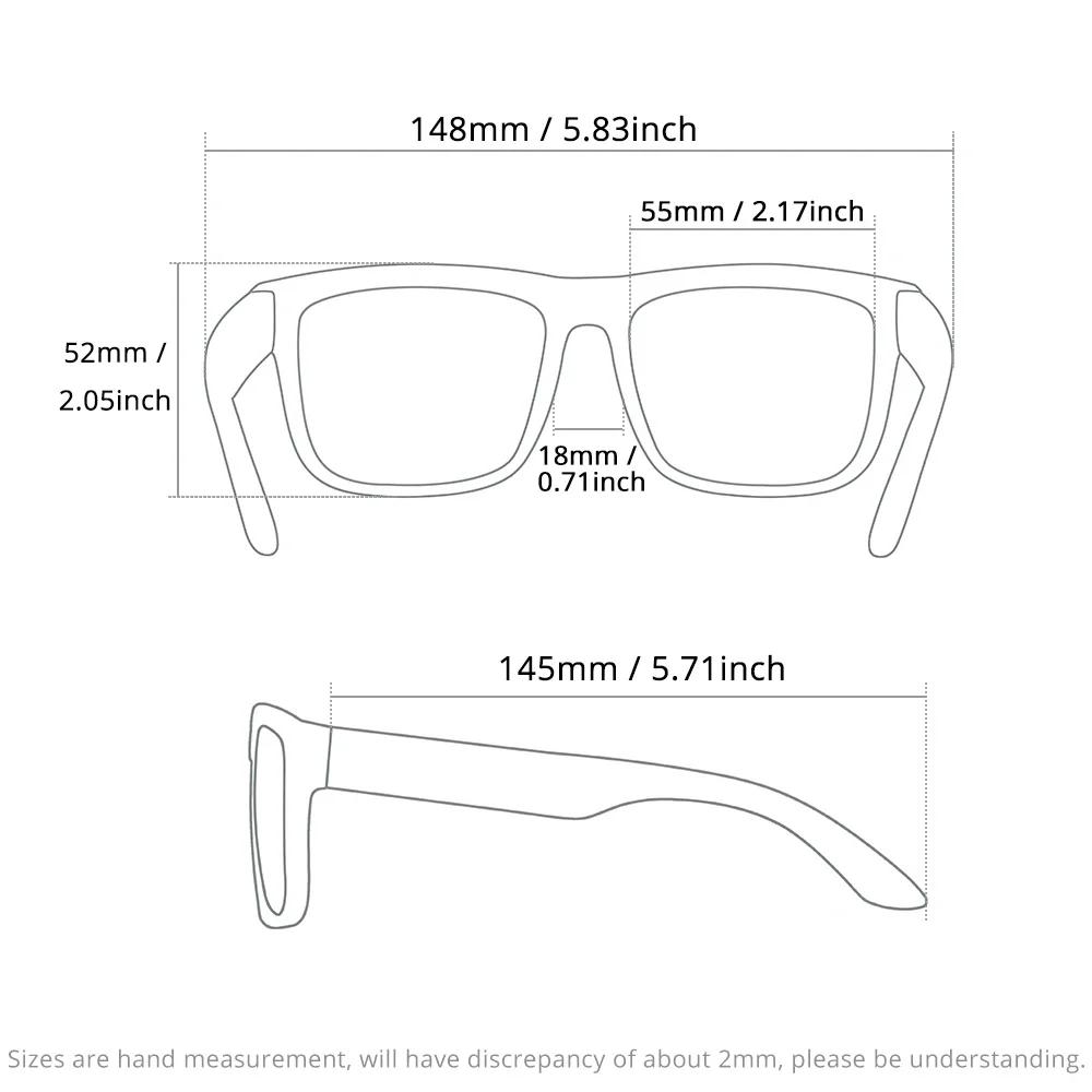 Nouvelles Lunettes de Soleil Polarisées KDEAM 2025 pour Hommes, Monture Blanche, Protection UV400, V