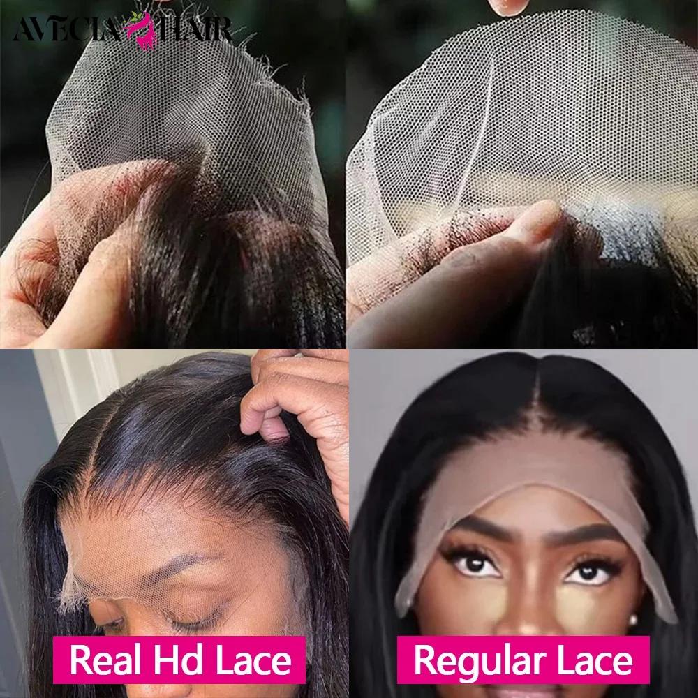 28 Pouce Perruques cheveux humains perruque cheveux humains brésiliens solde transparent hd 13x4 lac