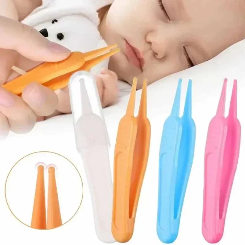 Pincettes de nettoyage pour bébé, pincettes en plastique, outil de nettoyage du nez, fournitures de
