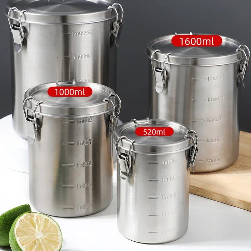 Pots hermétiques à thé, récipients hermétiques pour céréales entiers pour aliments, récipient scellé