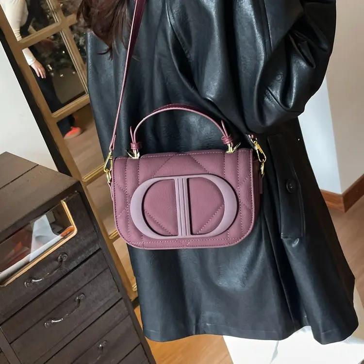 Sac à langer de luxe unique et élégant pour femmes, grande capacité, sac à bandoulière en cuir vinta