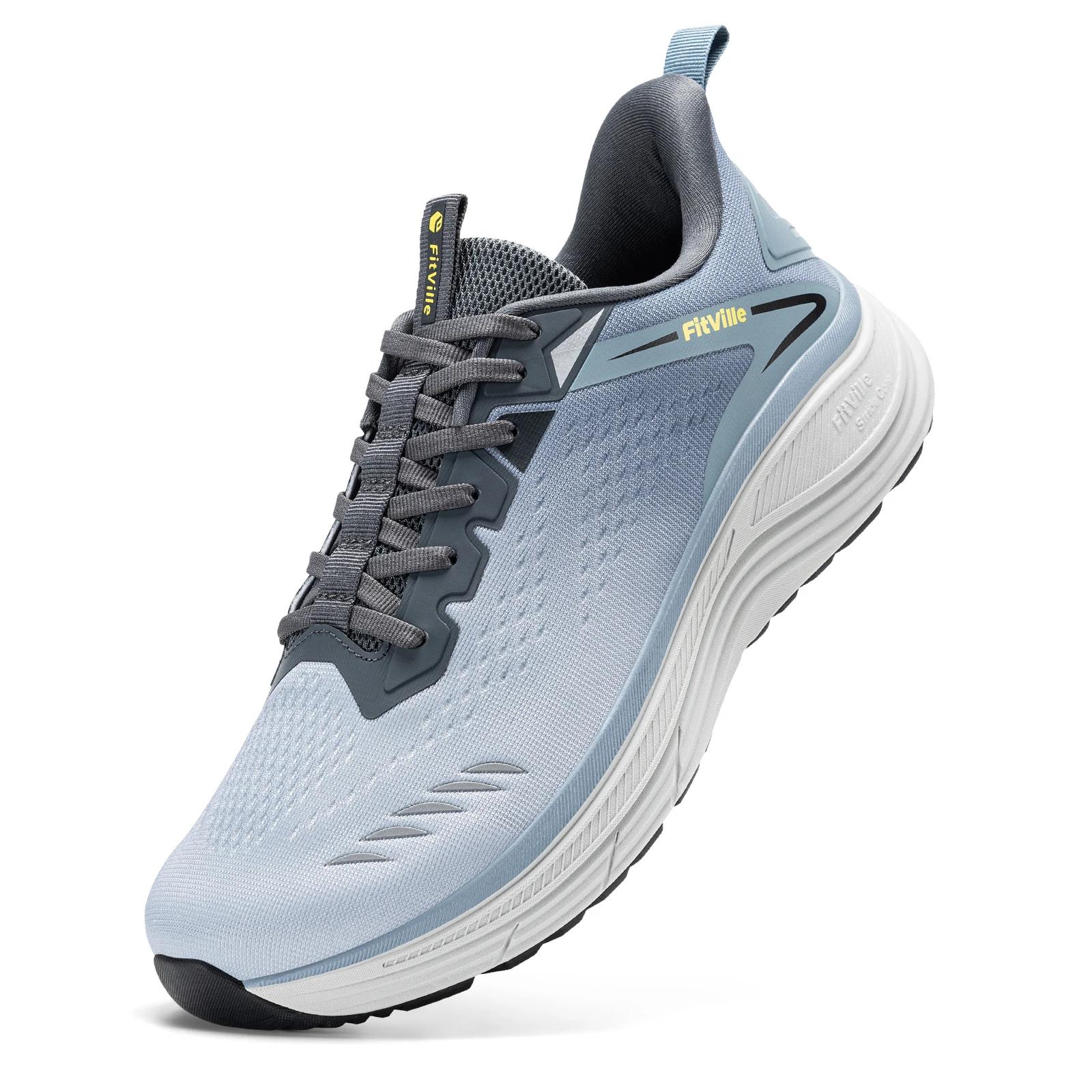 Fittington chaussures de marche pour hommes pour chaussures de course larges et rembourrées chaussur