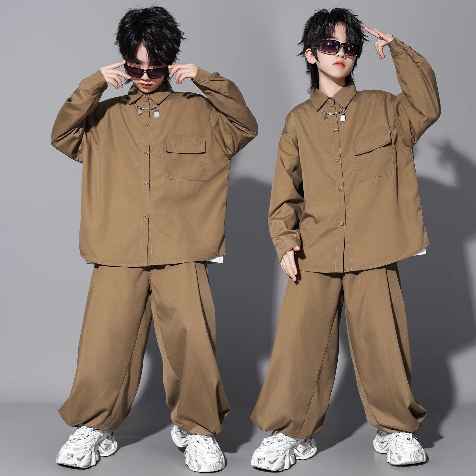 Ensembles de vêtements pour enfants, garçons et filles, streetwear, hip-hop, décontractés, manches l