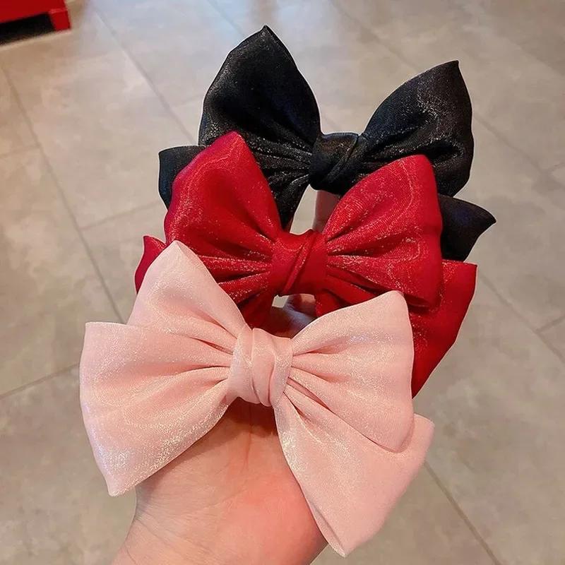 Pinces à cheveux avec nœud, 2 pièces, pinces à fleurs élégantes pour enfants et dames, ensemble épin