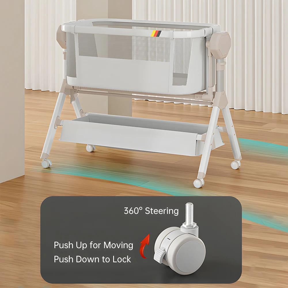 Berceau électrique pour bébé, berceau à bascule, lit cododo pour nouveau-né, lit d'appoint pour bébé